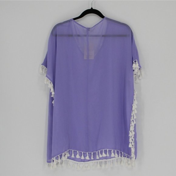 NEW CPOKRTWSO Lavender Swimsuit Cover Up Women Size Small / Medium - Picture 2 of 6
